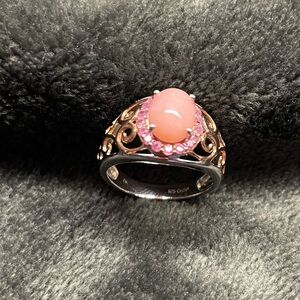 Pink Moonstone Ring